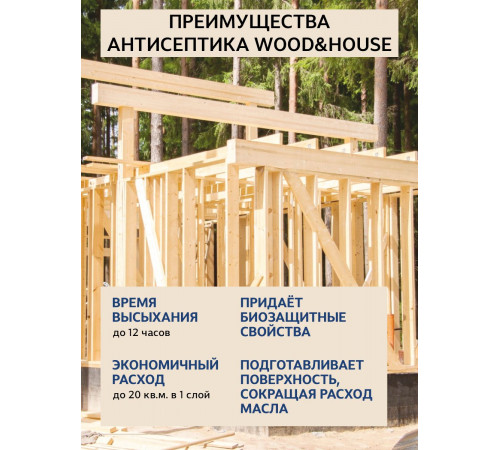 Заказать ГРУНТОВОЧНЫЙ АНТИСЕПТИК WOOD & HOUSE в Ноябрьске, Ямало-Ненецкий автономный округ